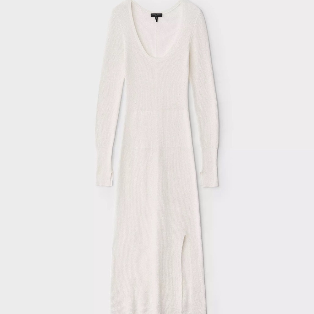 Rag & Bone Ivory Sunny Midi dress Sz S/P - Picture 5 of 9